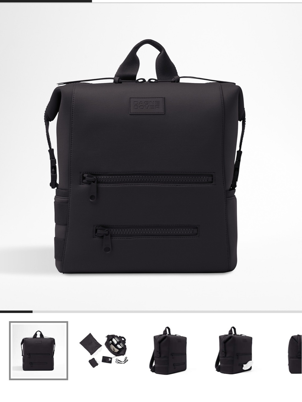 DAGNE DOVER INDI NEOPRENE DIAPER BACKPACK LARGE ONYX